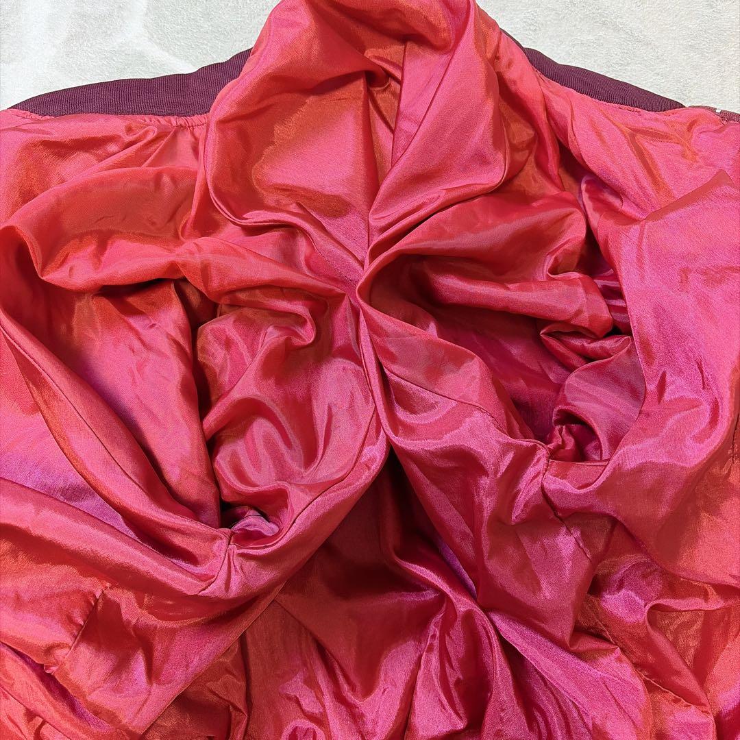 極美品】 90s スカジャン 別珍 龍刺繍 スーベニアジャケット レッド