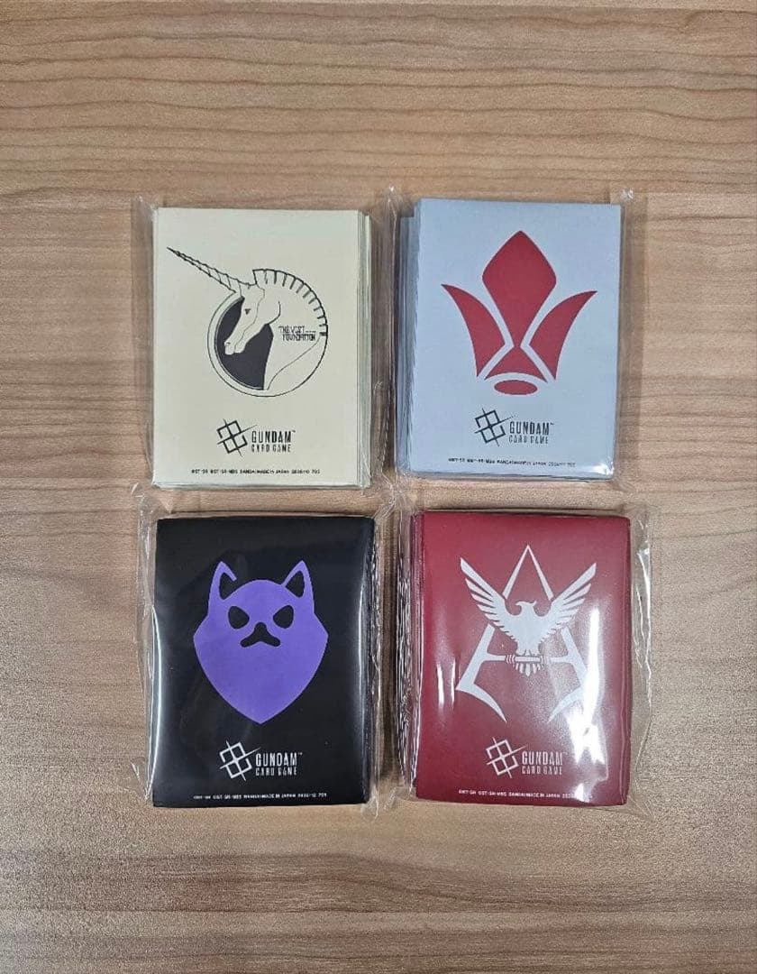 GCG ガンダムカードゲーム オフィシャマットスリーブ 未使用 4種セット