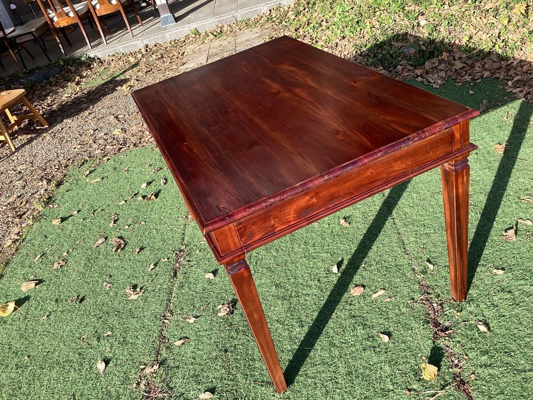 梅村千恵美様専用] アンティーク調 ダイニングテーブル マホガニー