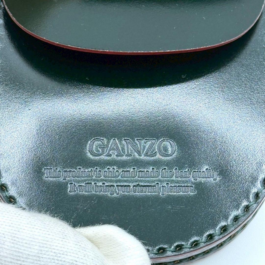 現行✨未使用品】ガンゾ コードバン 馬蹄型コインケース ダーク