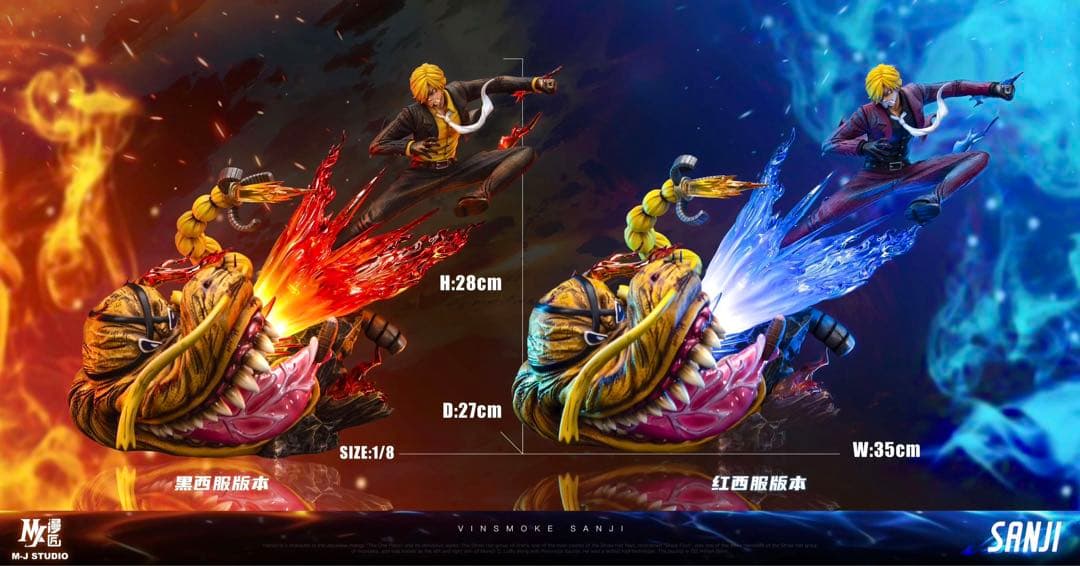 サンジvsクイーン ワンピース フィギュア ガレージキット 二つ