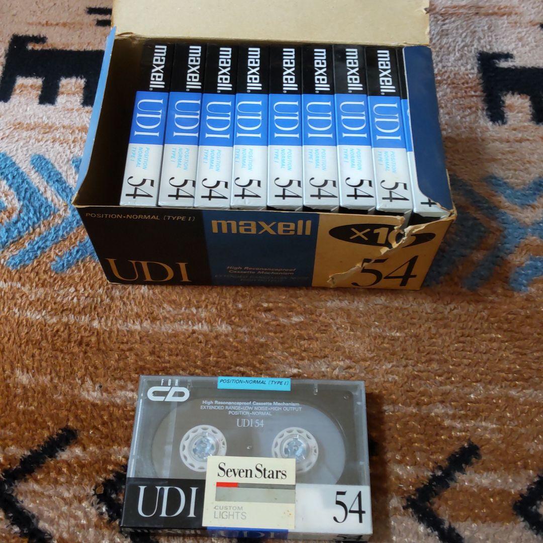 マクセル・カセットテープUD―１非売品(セブンスター景品)１０個箱入り新品未開封 ♩ラーイドンタイム｣懐かしのマクセルUDカセットが数量限定発売