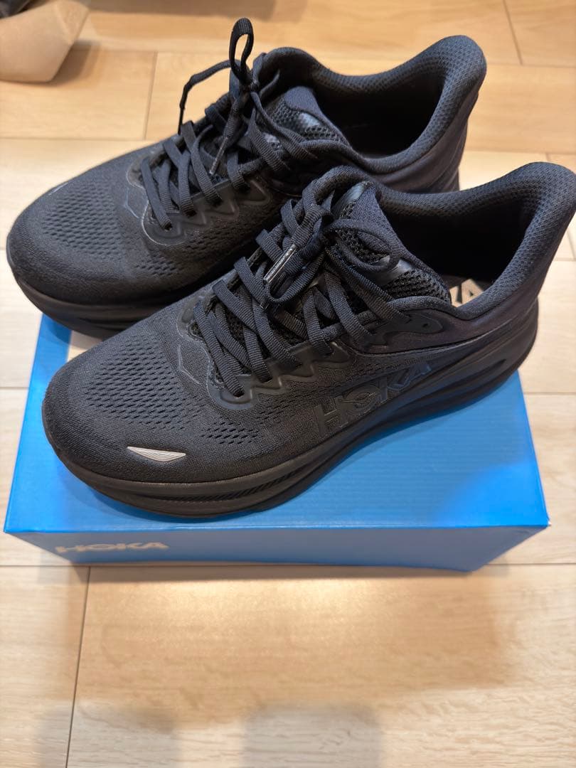 HOKA BONDI9 wide ワイド ブラック 27.5cm