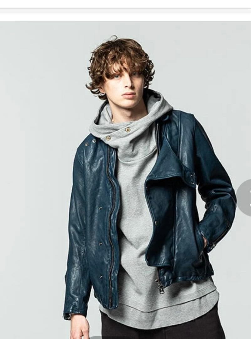 Lサイズ　glamb グラム　レザーライダースジャケット ラムレザー glamb（グラム） 革ジャン ライダース Calf Leather Riders Jacket