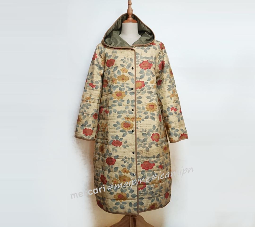 着物リメイク キルティング/ラグランコート【5145】 - メルカリ