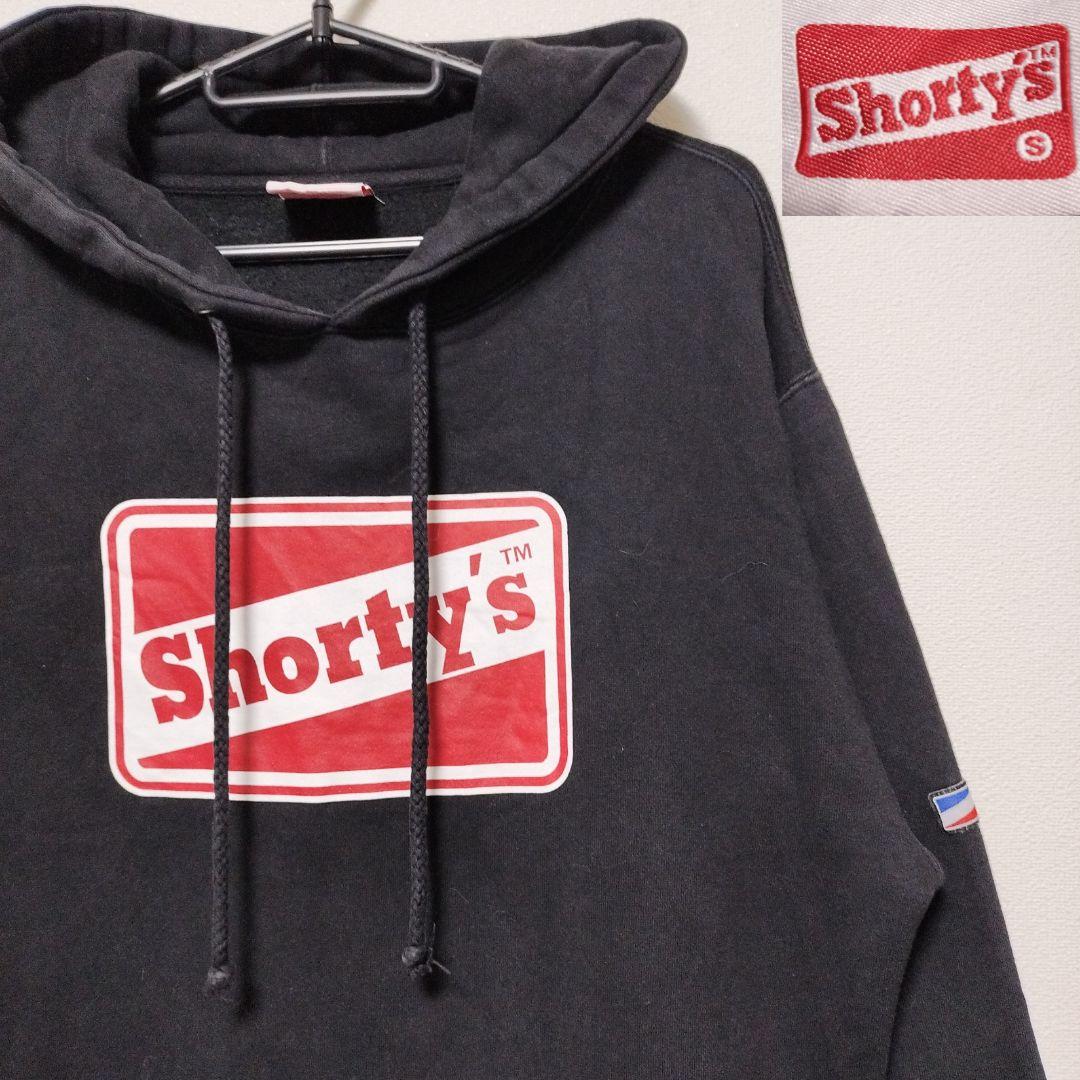 shorty's パーカー ショーティーズ フーディ ロゴ 黒 - メルカリ