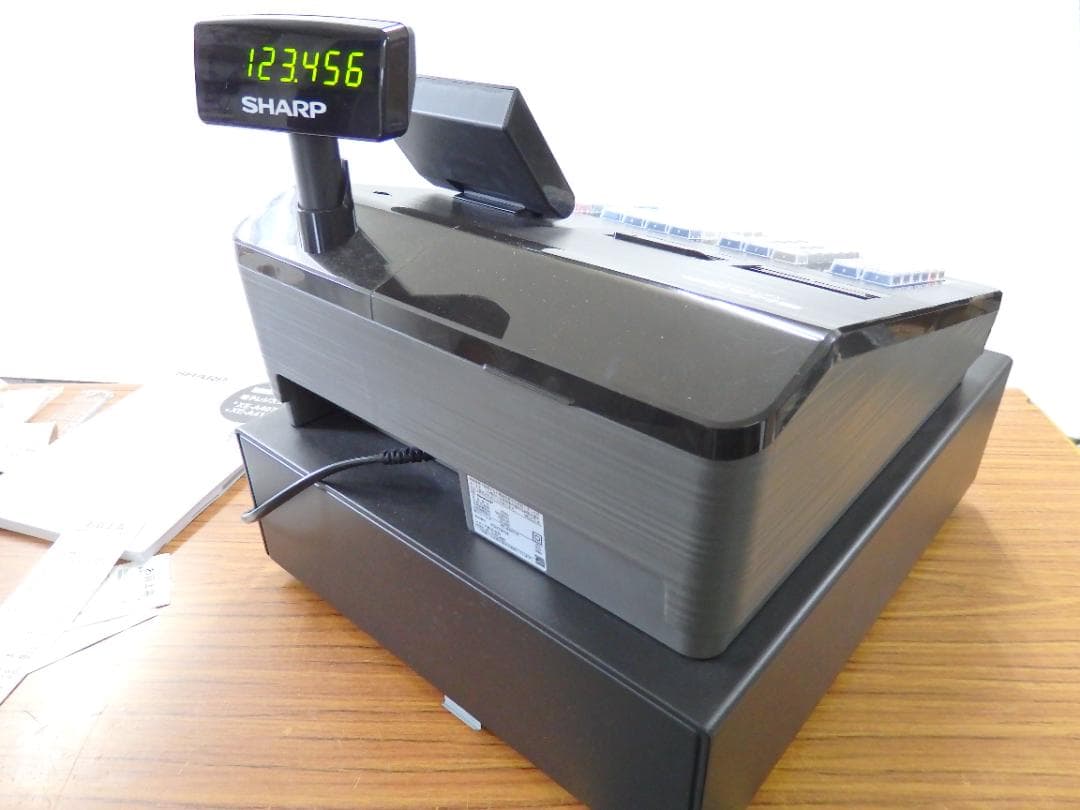 4220 美品 設定無料 SHARP XE-A407 レジスター オートカッター - メルカリ