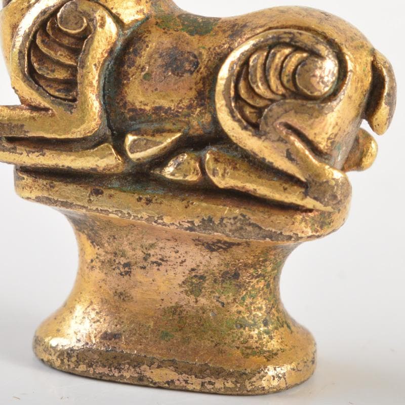 中国 古銅鍍金 馬像 紙鎮 置物 V R7506 - kaufguenstig.at