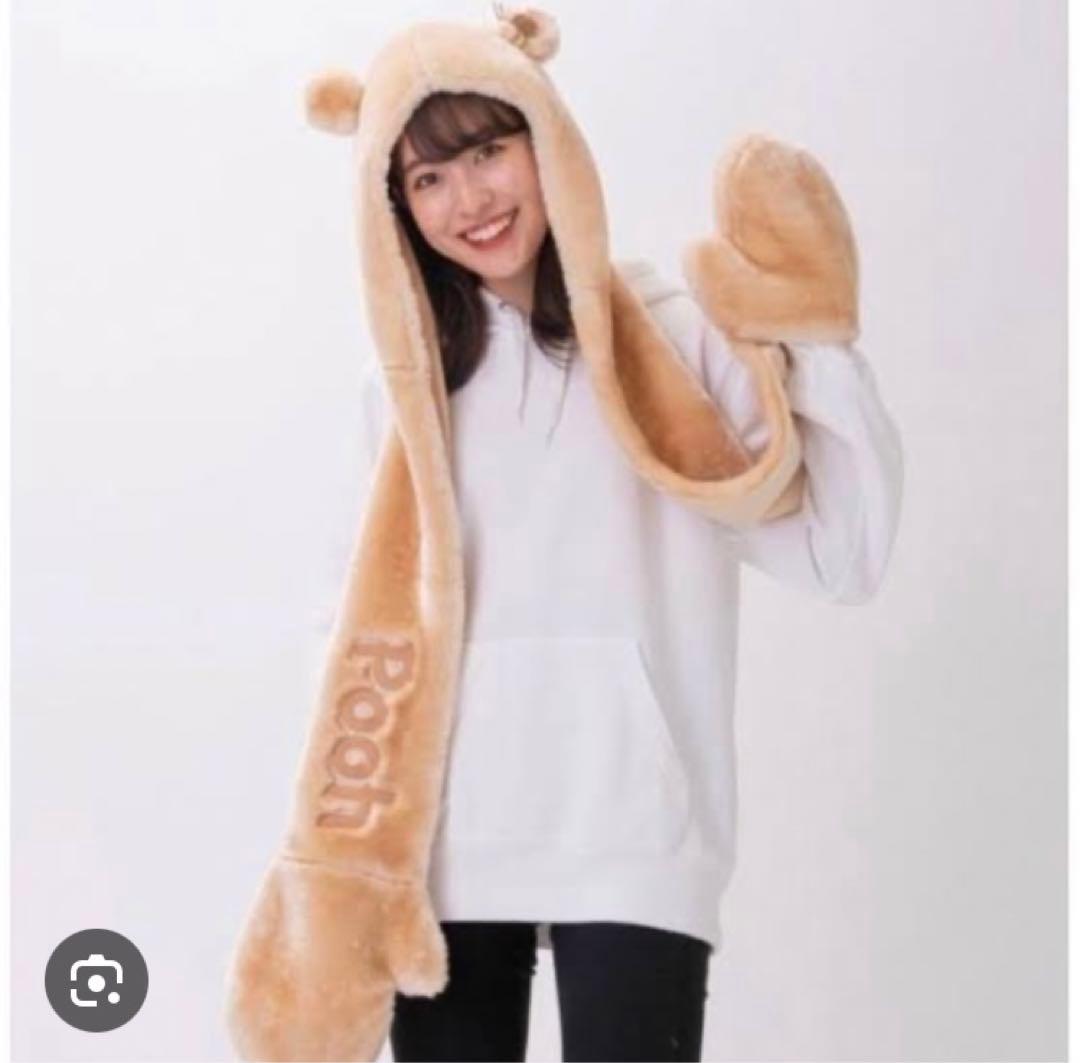 プーさん マフラーキャップ - メルカリ