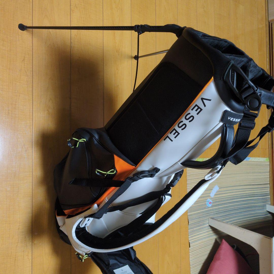 Vessel ゴルフキャディバッグ ホワイト/オレンジ 新作キャディバッグ入荷】VESSEL | ゴルフ5 プレステージ神戸店