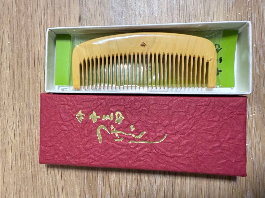 【新品未使用】十三や つげ櫛（つげぐし） つげ花櫛 純金蒔絵入り | つげ櫛,花櫛 | 十三やオンラインショップ