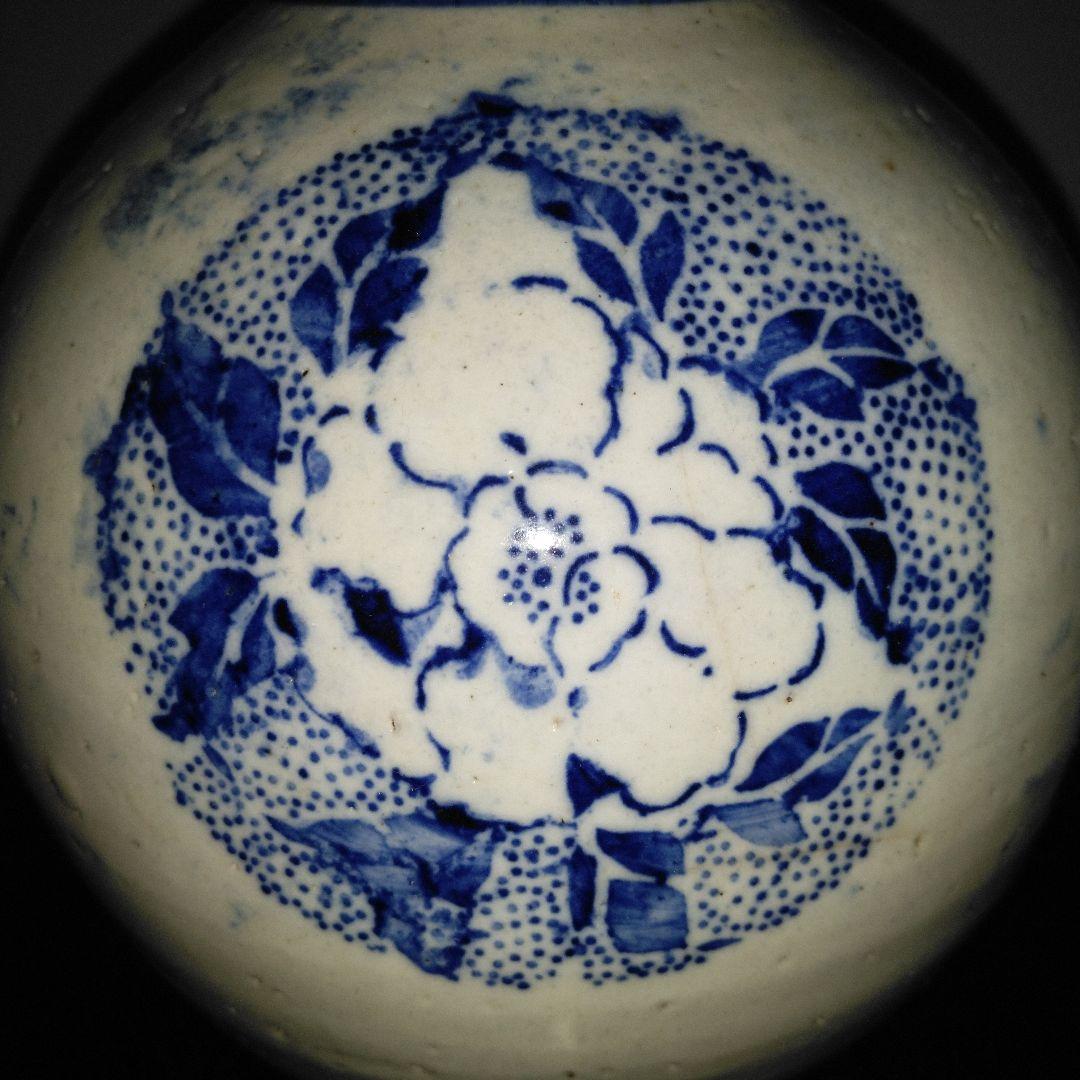 NO612 会津本郷焼 印版徳利 幕末～明治 - メルカリ