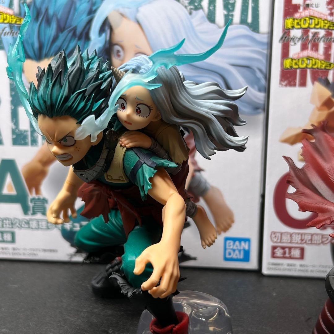 ヒロアカ　フィギュア　一番くじ　緑谷出久&壊理 切島鋭児郎　一番くじ