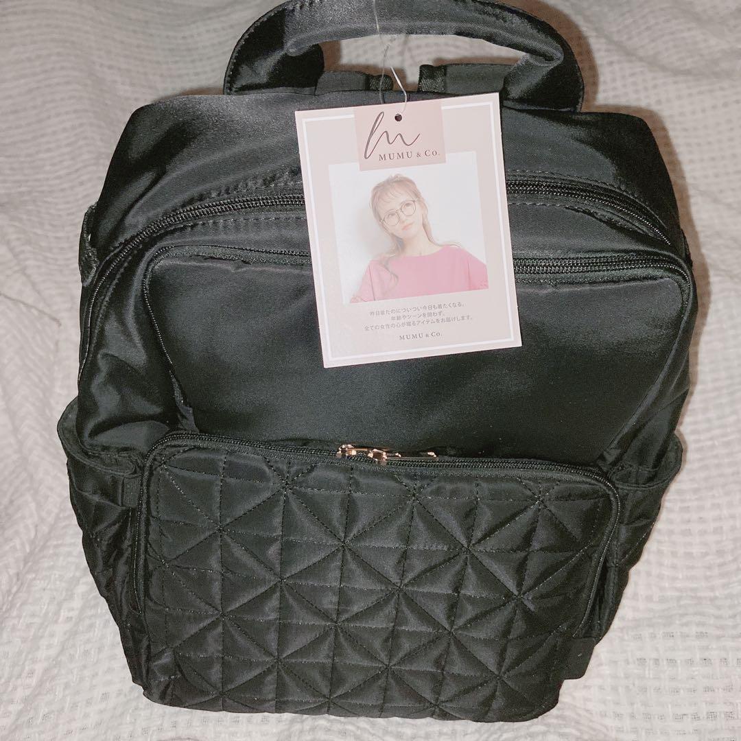 新品】しまむら MUMU & Co. 多機能リュック マザーズリュック 黒