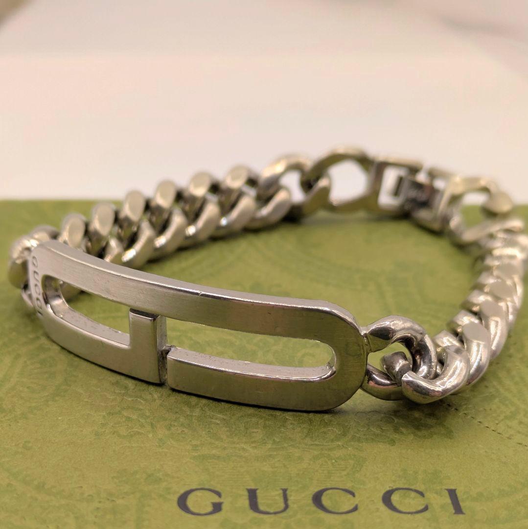 GUCCI グッチ インターロッキング 喜平調ブレスレット 箱付 GUCCI（グッチ） ブレスレット INTERLOCKING G インターロッキング