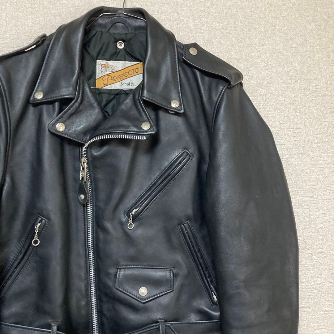超希少 【未使用品】schott ショット ライダースジャケット ダブル 38