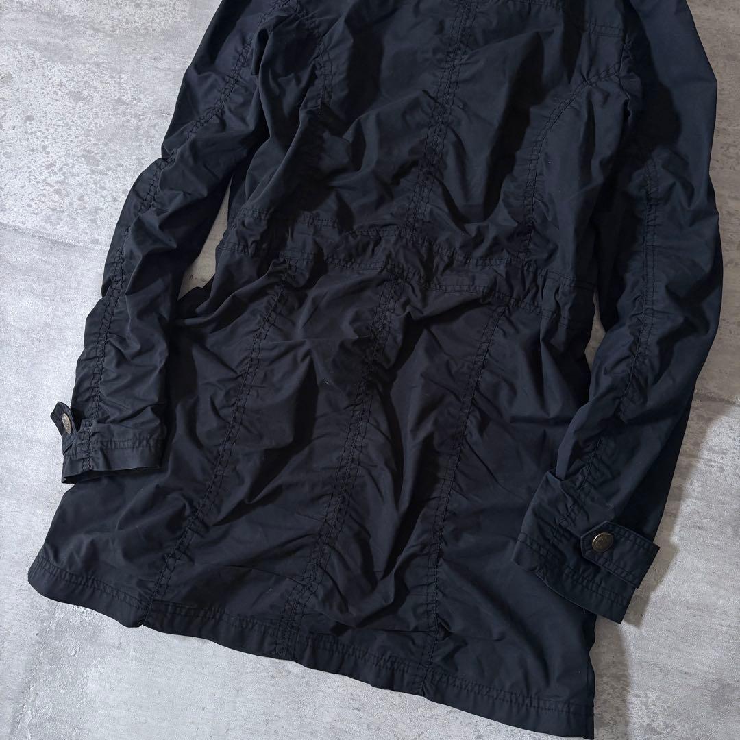 00s ミリタリージャケット y2k ボリュームネック 平成ギャル ダーク