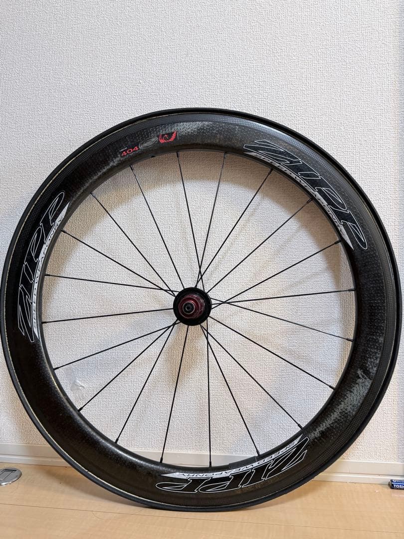 訳あり】ZIPP 404 チューブラー カーボンホイール シマノ11速 おまけ