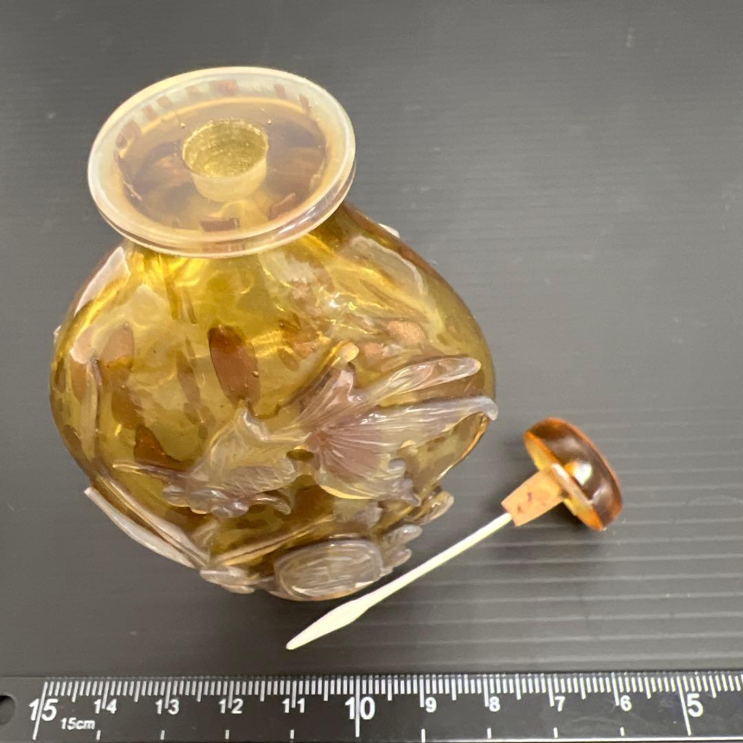 中国古玩 金魚彫鼻煙壷 高さ9.7㎝ 東Y7-0924③タニトの通販はau PAY