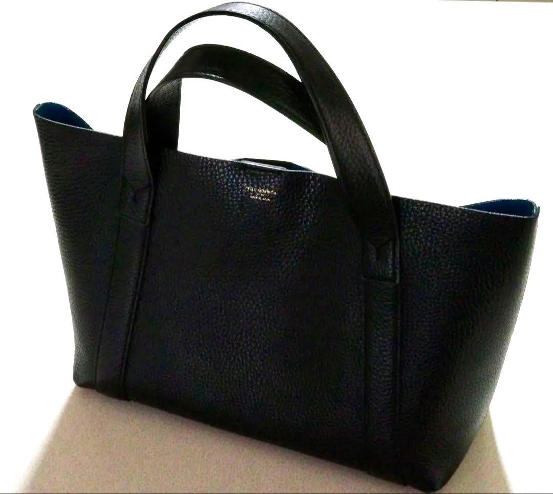 ペッレモルビダ ミニトート ブラック/ブルー 楽天市場】PELLE MORBIDA ペッレモルビダ レザーミニトートバッグ PMO