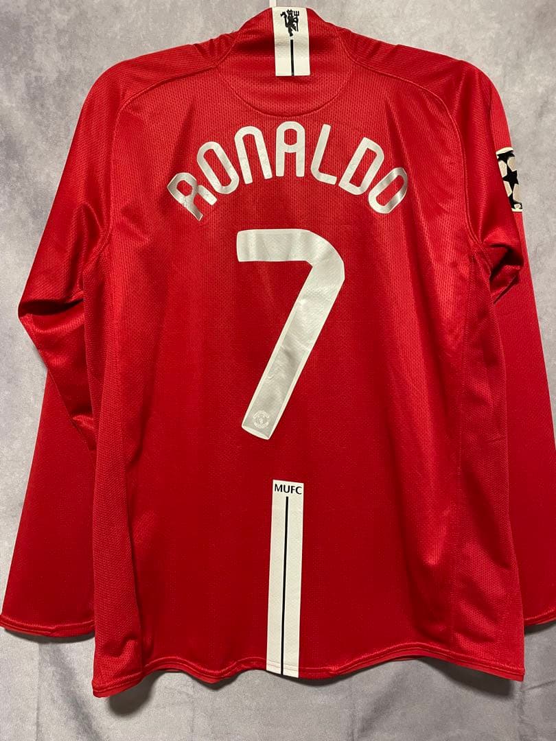 【正規品】ロナウド　マンチェスターユナイテッド　07/08 ホーム長袖レプリカ NIKE マンチェスターユナイテッド 07/09 ユニフォーム ホーム長袖 7