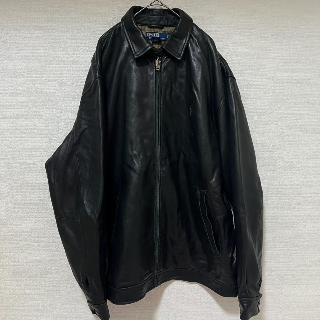 【POLO RALPH LAUREN】ラルフローレン レザージャケット　ブラック RALPH LAUREN(ラルフローレン) レザージャケット ブラック サイズ S