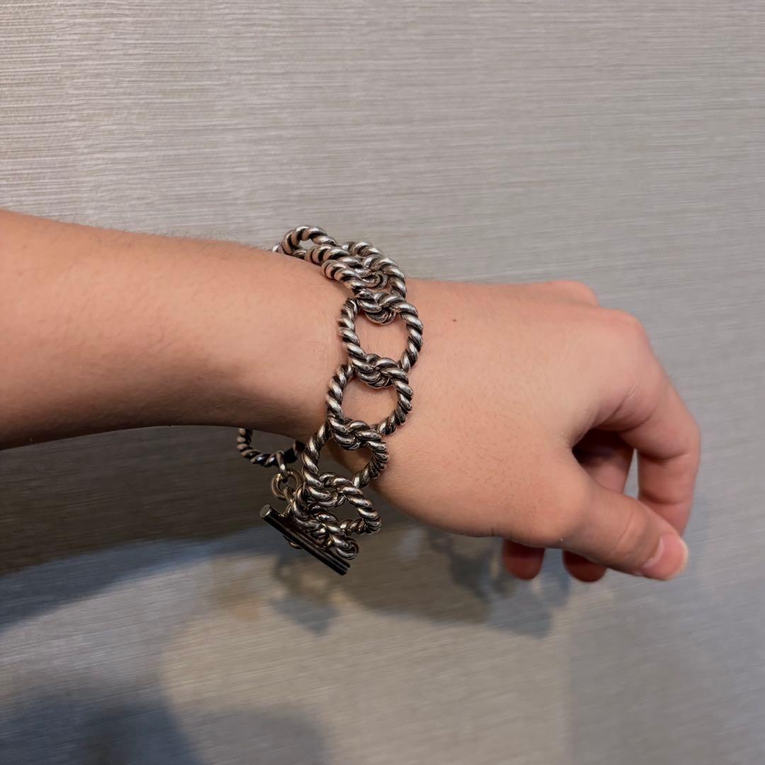 蟹の刻印】sv800 French 60s Twisted Bracelet