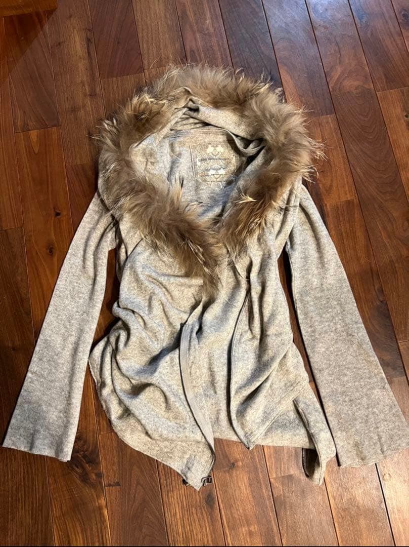 00s archive goa long sleeve fur hoodie