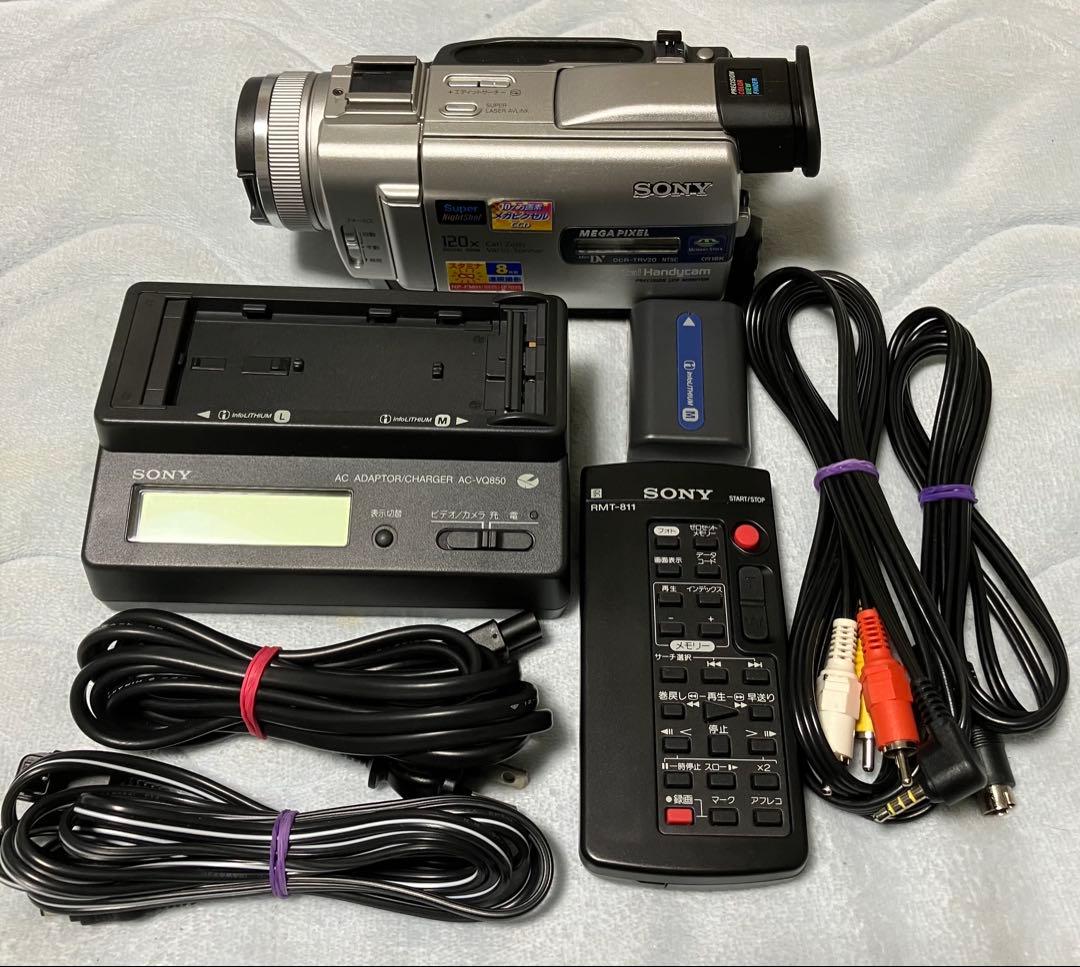 ソニー ビデオカメラDCR-TRV20ミニDVテープ仕様 画面劣化ですが作動機