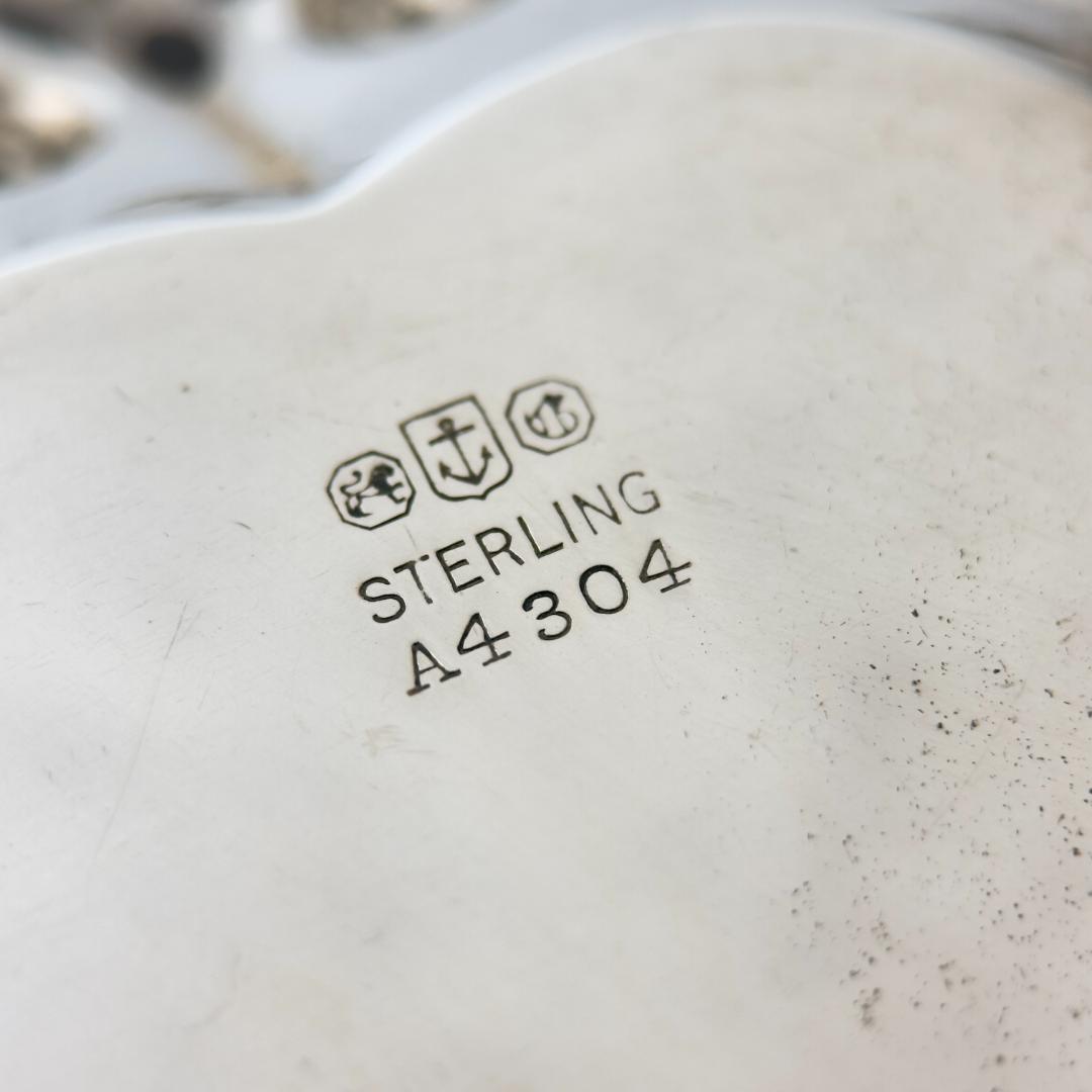 M1314 Antique 1910s 純銀 Gorham ハート型 トレイ - メルカリ