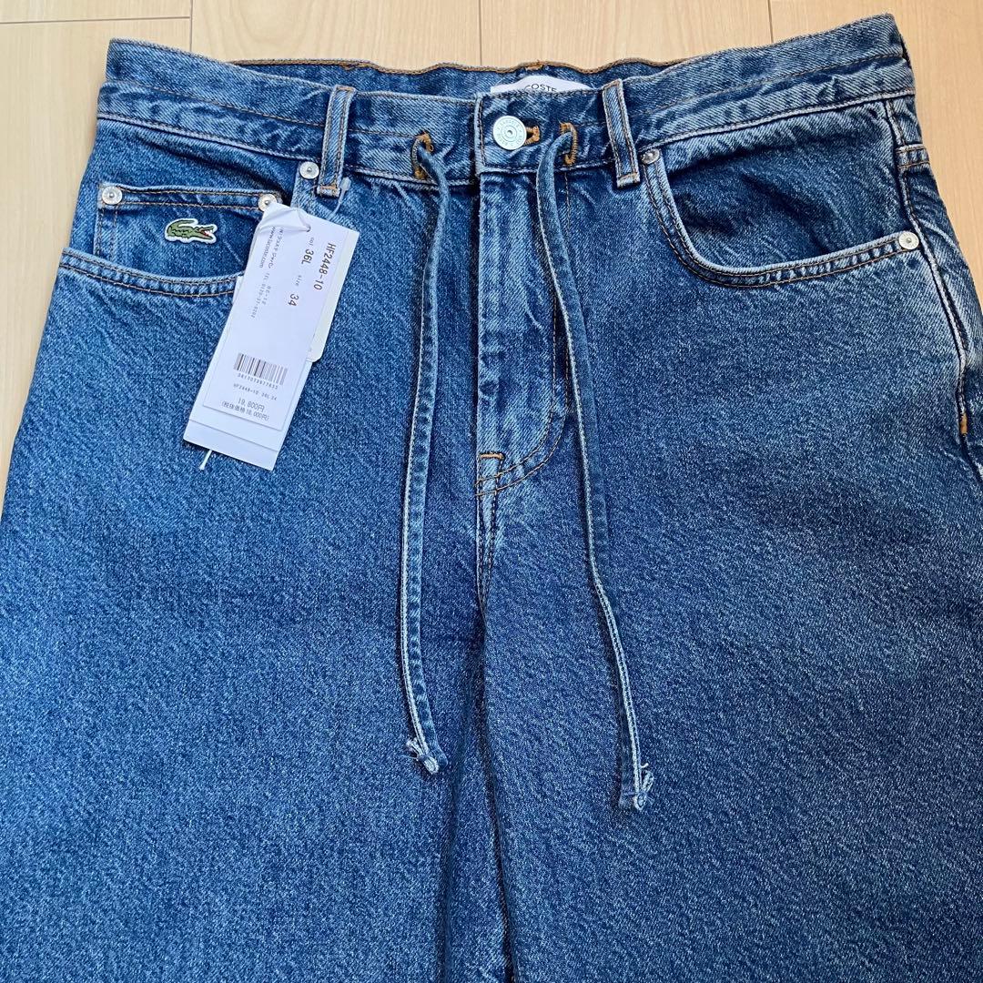 新品】 LACOSTE（ラコステ） イージーデニムパンツ Sサイズ （ブルー