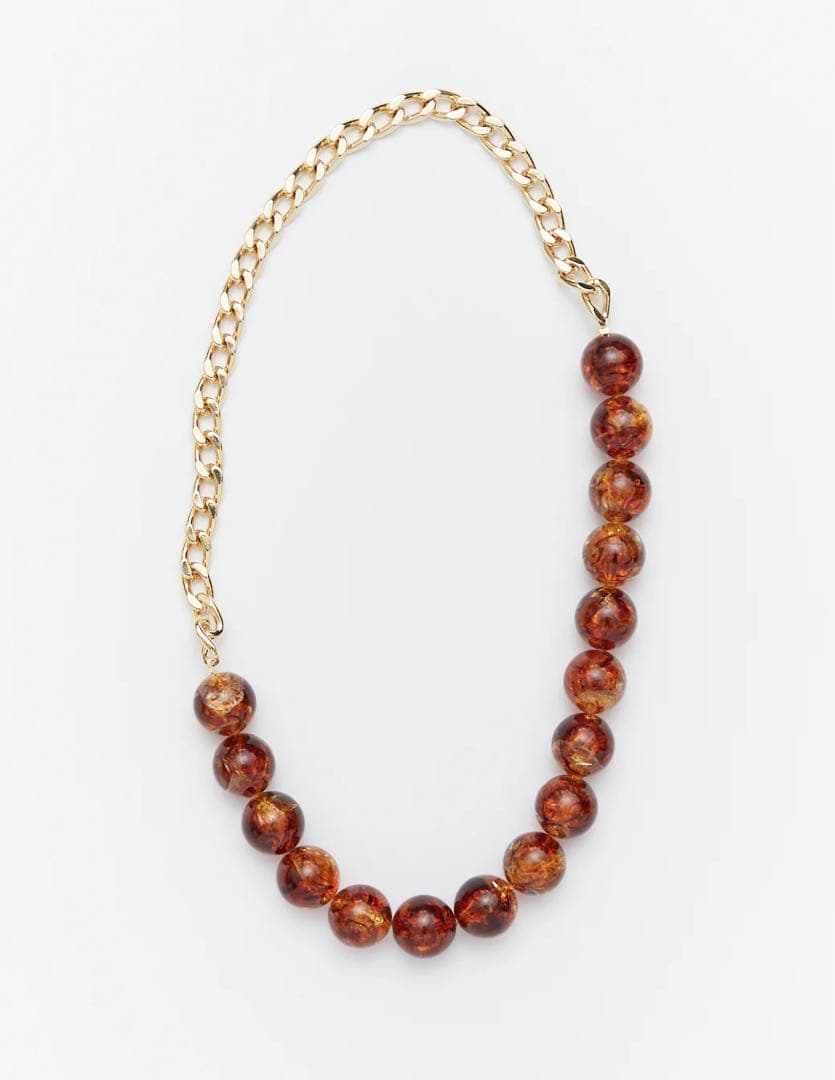 m's braque エムズブラック デッドストックビーズ ネックレス - メルカリ