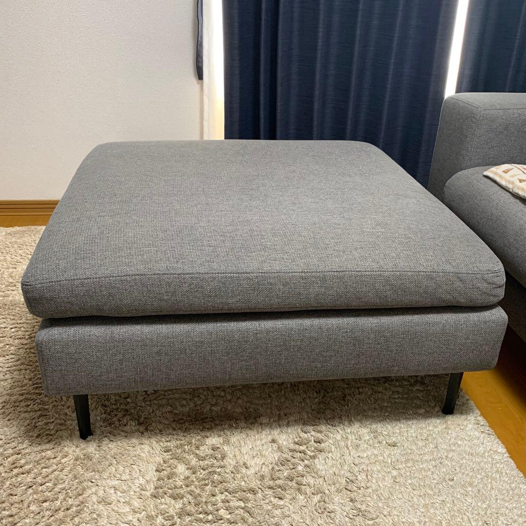 美品】ニトリ ソファ スツール グレー MS01 MGY - メルカリ