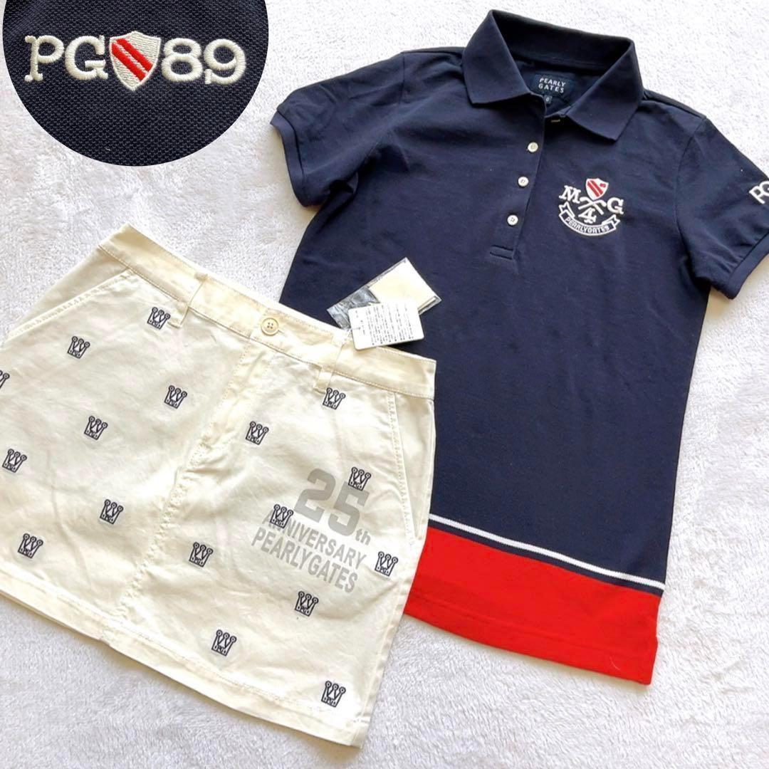 新品 パーリーゲイツ セットアップ 25周年 30周年 ポロシャツ スカート