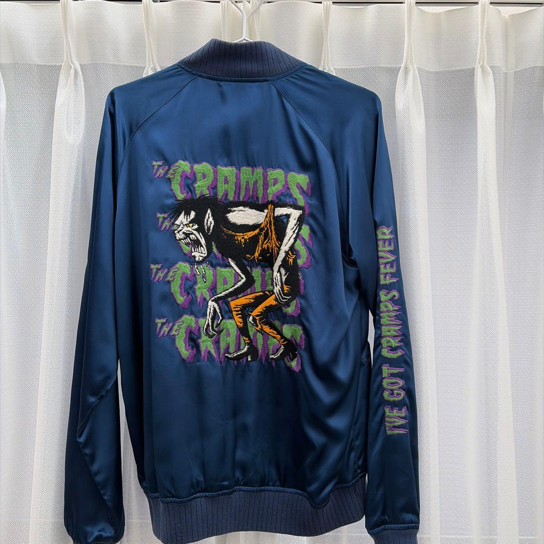CRAMPS スカジャン ネイビー - メルカリ