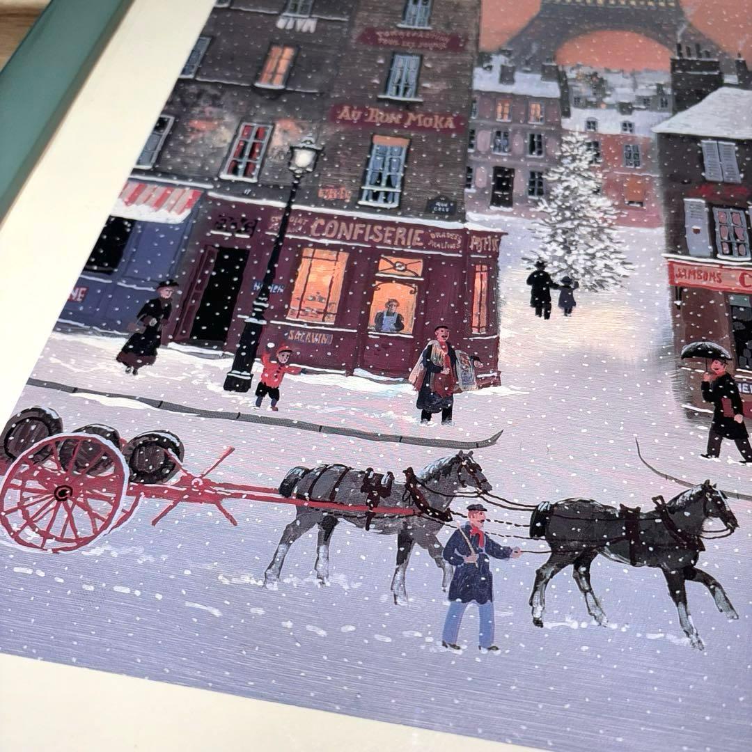 ミッシェル ドラクロワ 夕暮れのエッフェル塔 額入りポスター - メルカリ