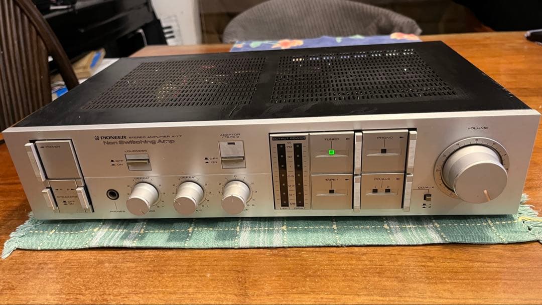 通電確認済】Pioneer A-Y7 パイオニア ステレオアンプ ジャンク品