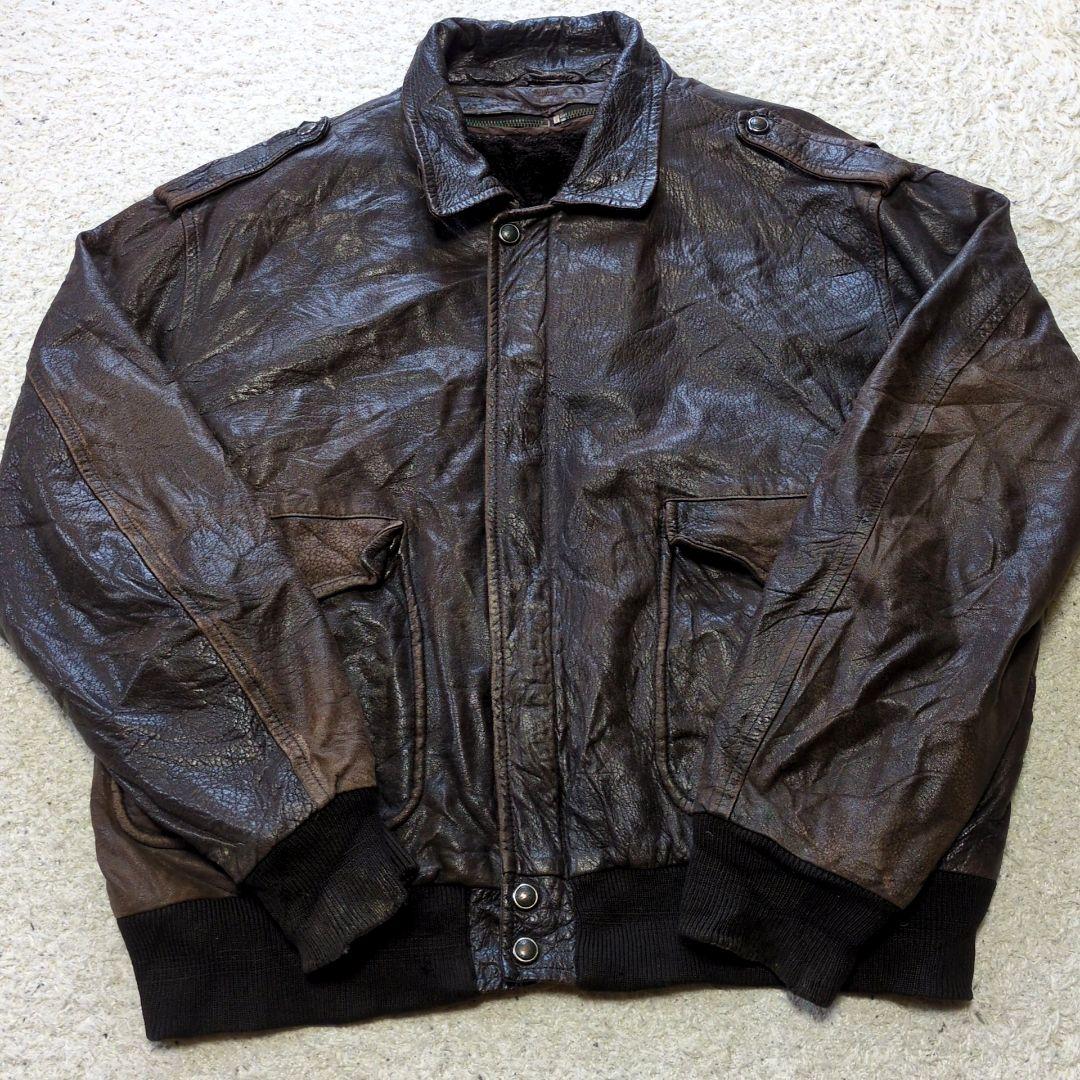 2-21 90s古着VINTAGEレザージャケット ライナーサイズXL相当 - メルカリ
