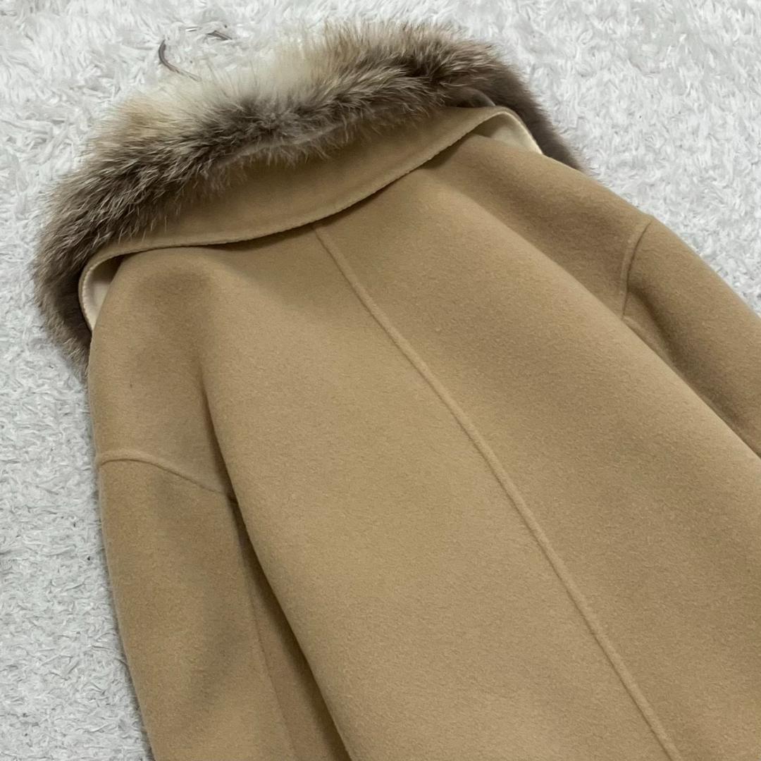 美品✨アドーア 2TONE リバーコート カシミヤ フォックスファー