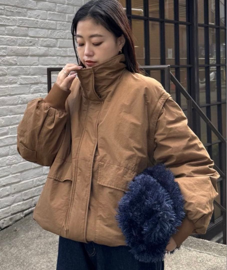 新品未使用タグ付き　BIGポケットスタンドワークアウター 軽くて暖かい/マルチウェイ】BIGポケットスタンドワークアウター