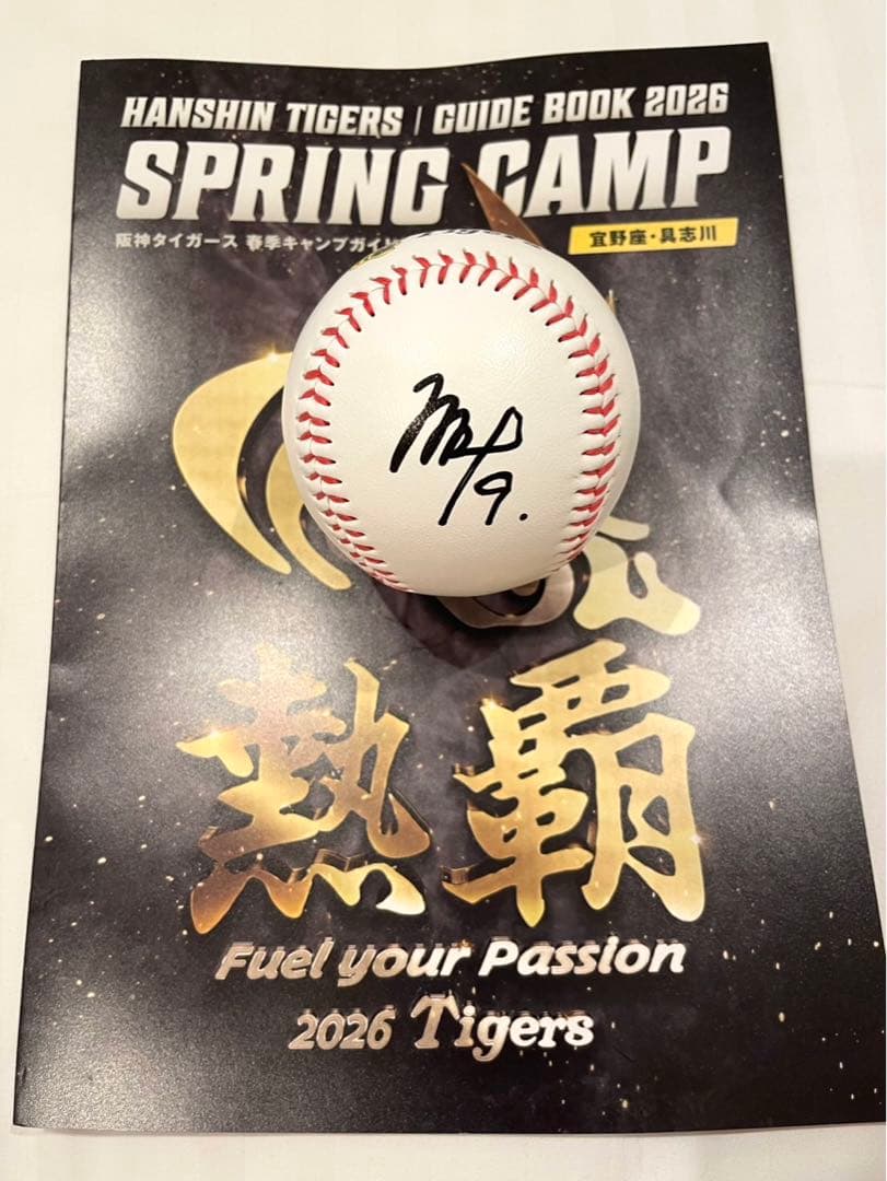 阪神タイガース 立石正広 直筆サインボール 2026沖縄キャンプ限定球