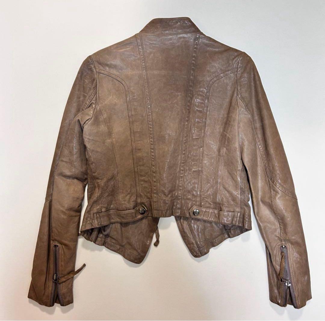 y2kアウター レザージャケット ラムレザージャケット グランジ ロック