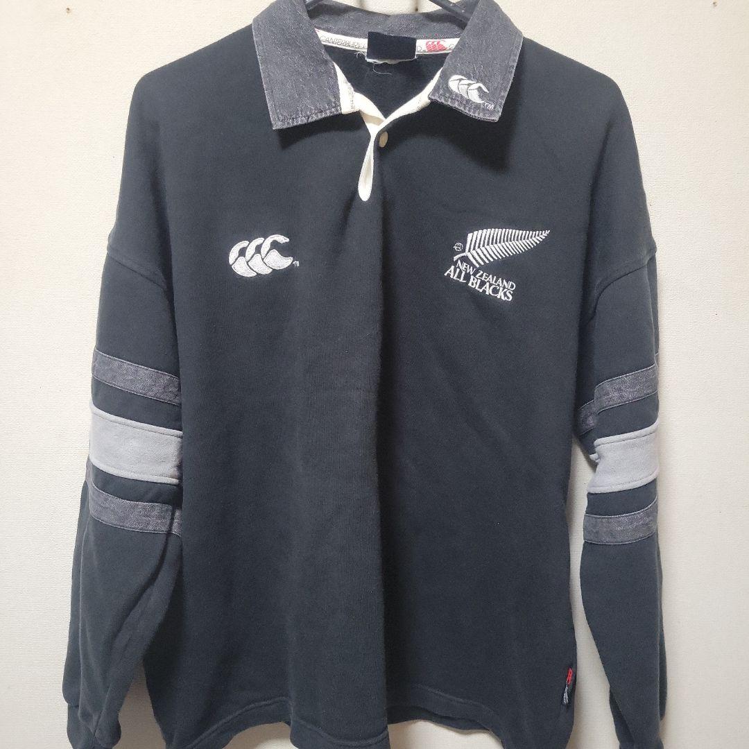 希少 90s CANTERBURY オールブラックス ラグビー 希少】90s y2k Canterbury オールブラックス ラガーシャツ - メルカリ