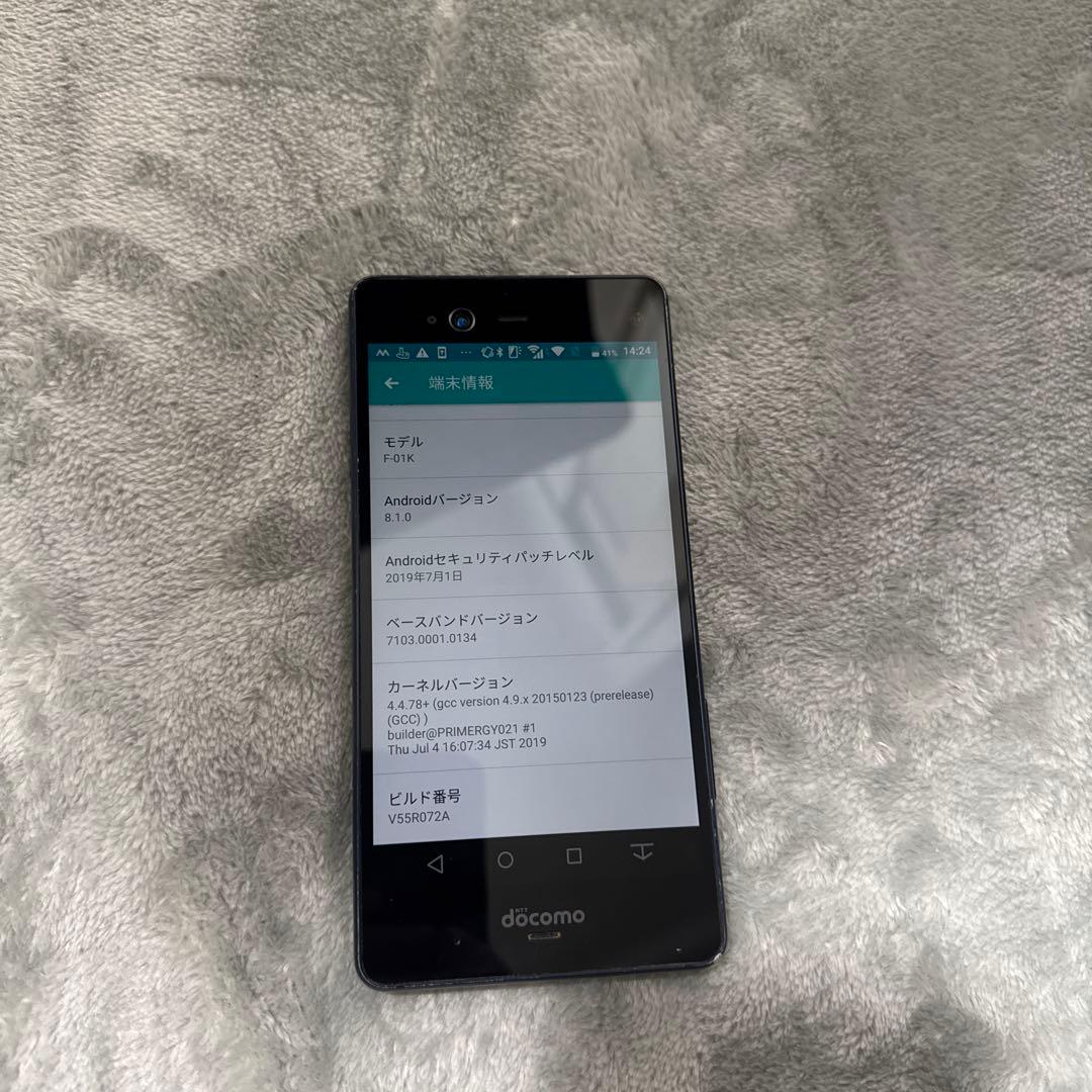 F01K ブラック スマートフォン 本体 - メルカリ