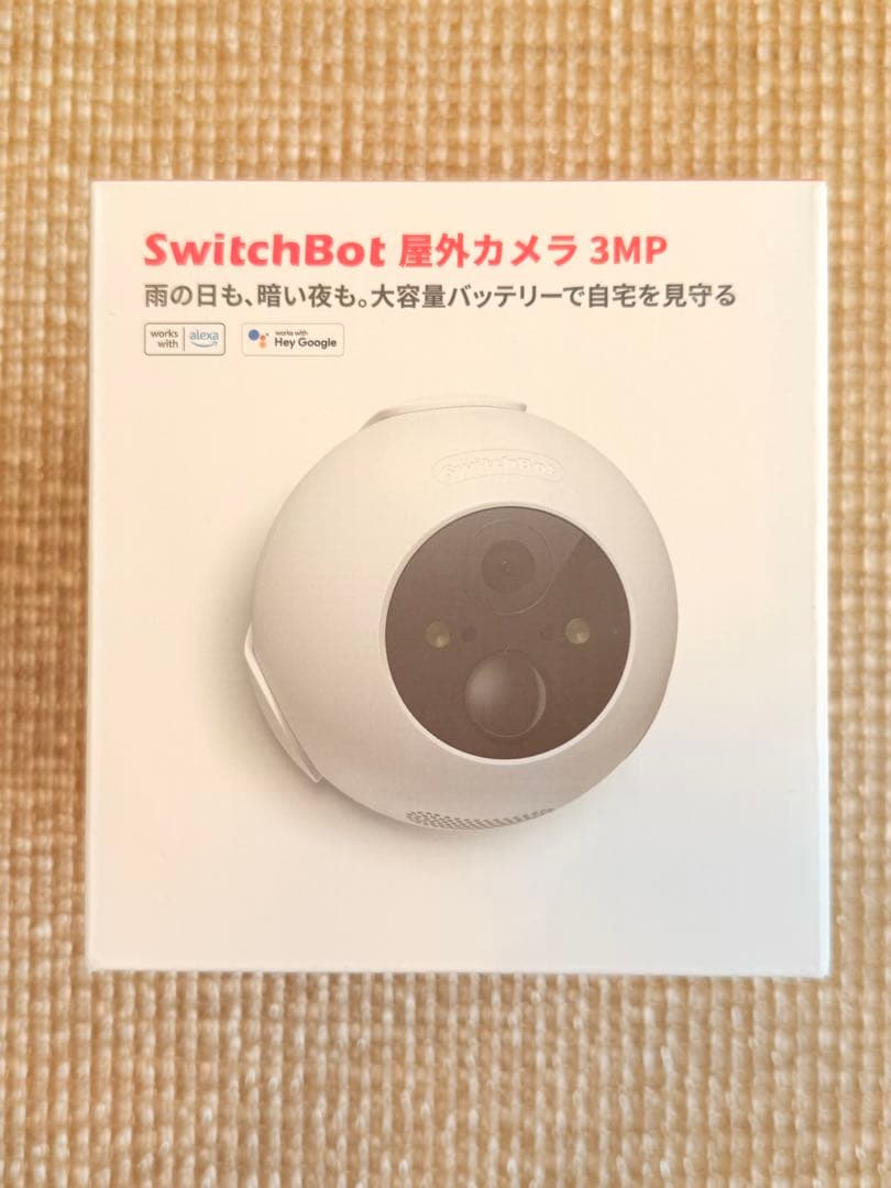 【新品 未開封】SwitchBot 屋外カメラ 3MP 防犯カメラ 高画質 楽天市場】SwitchBot 屋外カメラ3MPソーラーパネル付きセット品