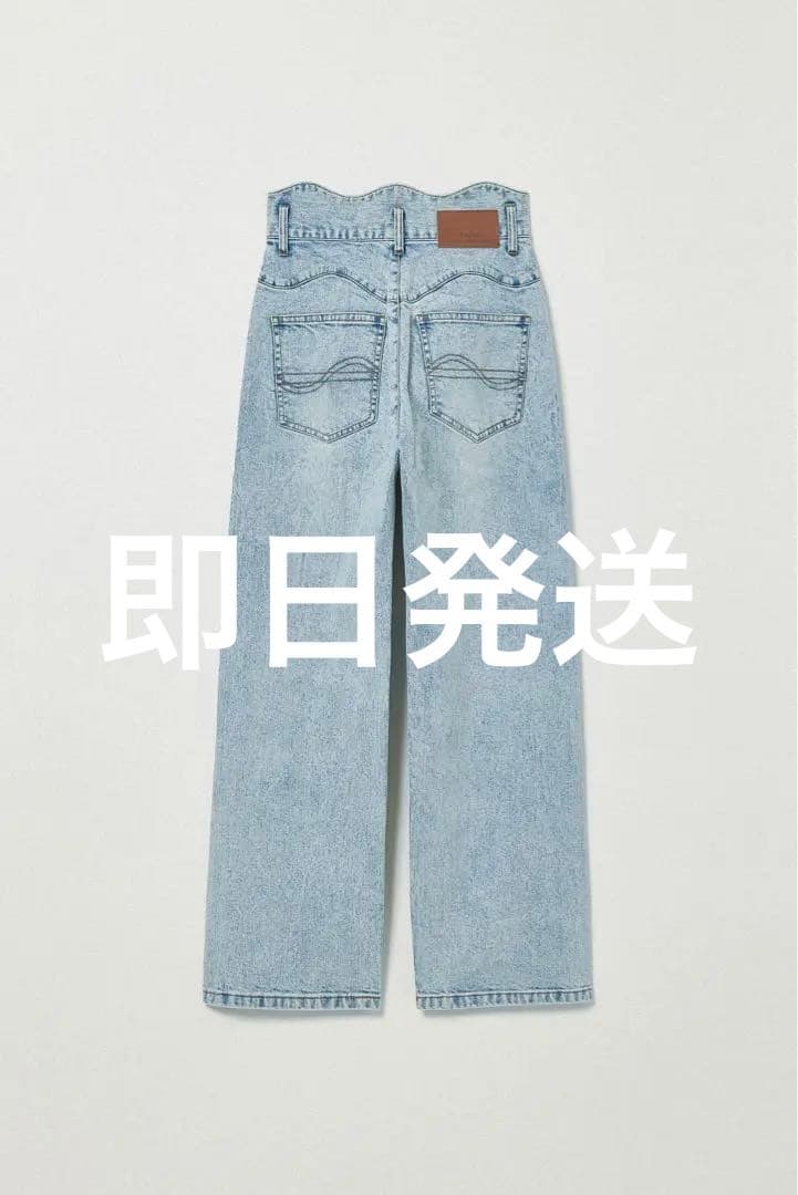 EAPHI WAVE DESIGN HIGH WAIST DENIM