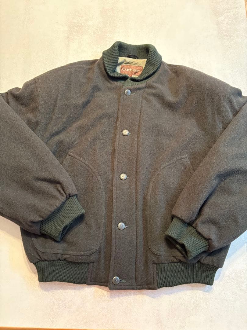 カルバンクラインCalvin Klein ウール ダービージャケット 短丈 - メルカリ