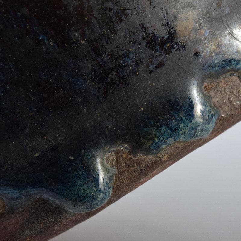 中国 海鼠釉 花瓶 壷 在銘 C R8613 - メルカリ