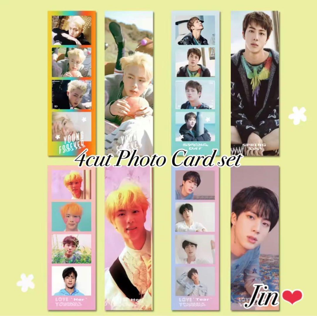 BTS Jin ジン 4カットロングフォトカードセット - メルカリ