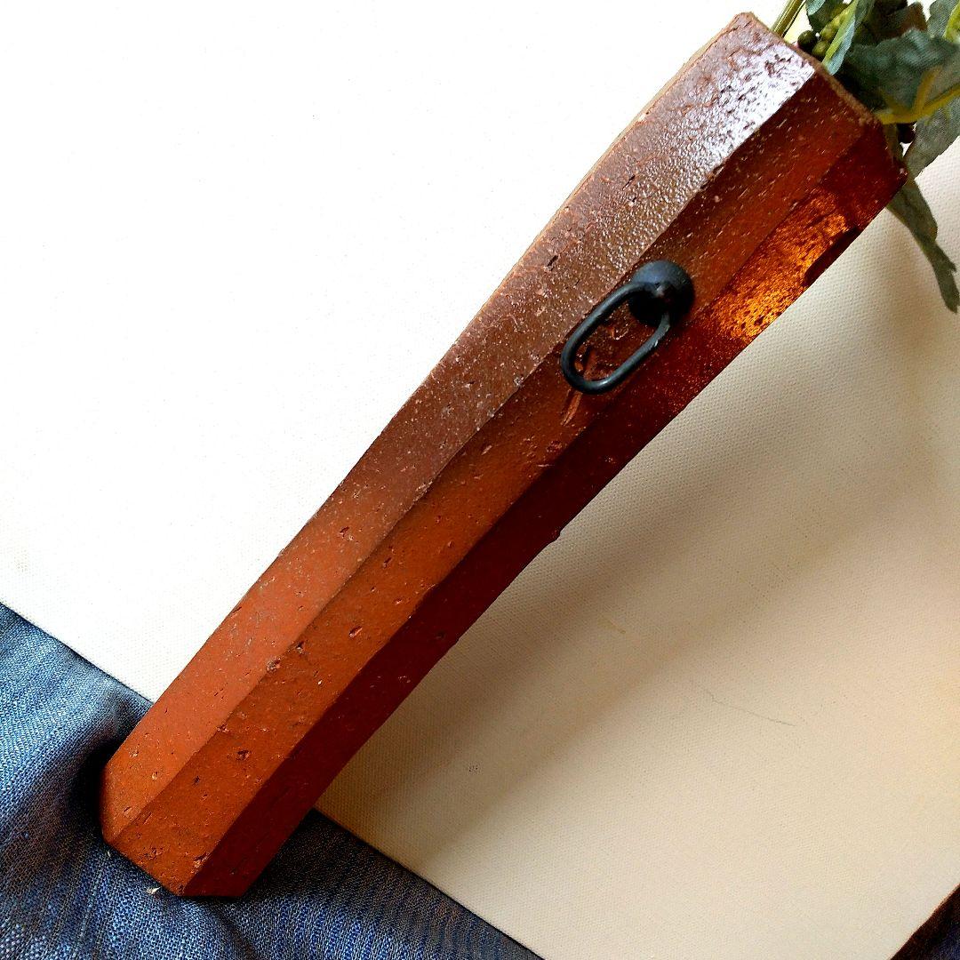 再値下げ 備前焼人気作家星正幸 (師：森陶岳) 面取り掛け花入お正月の